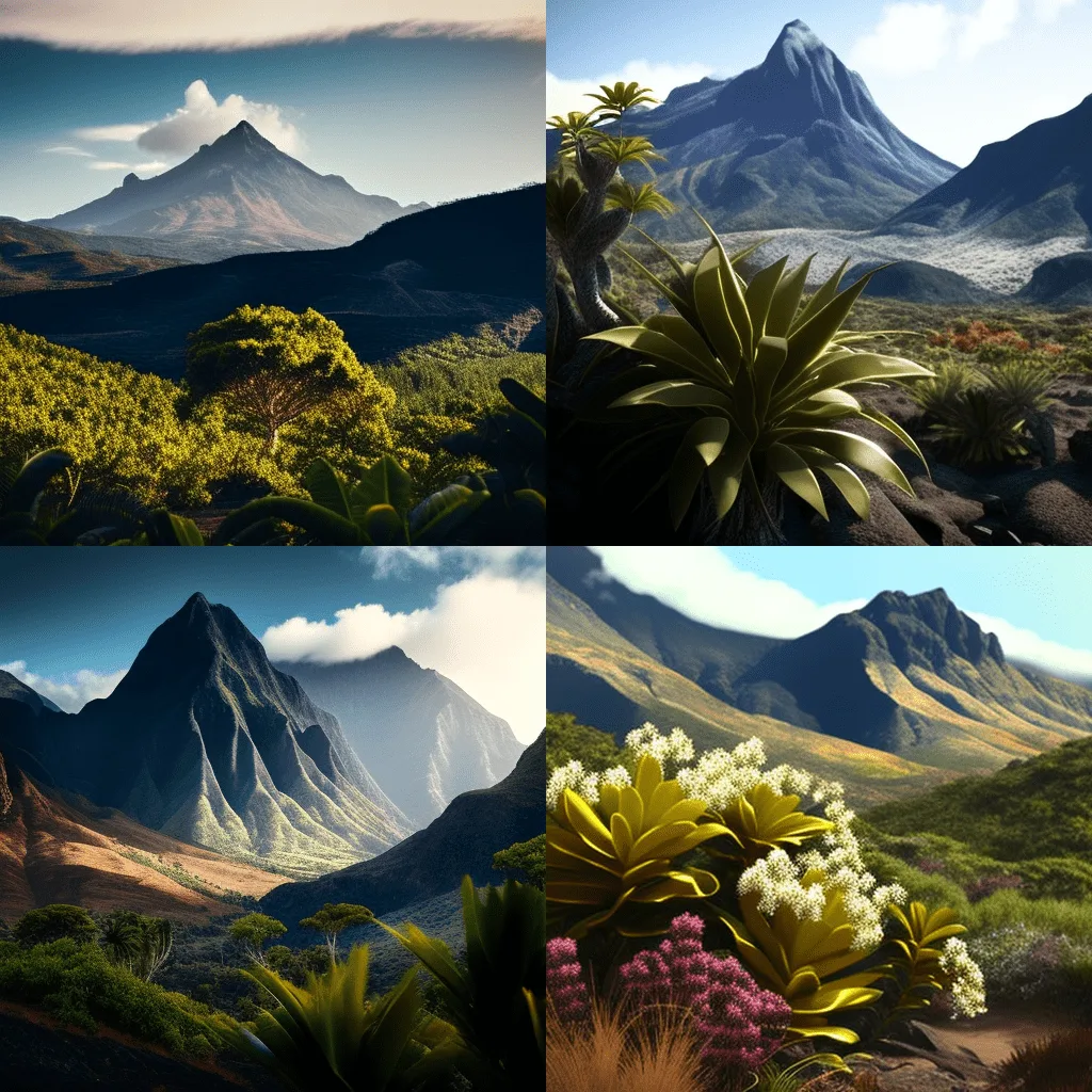 montagne reunion Découvrir l'ile de la Réunion en vacances.